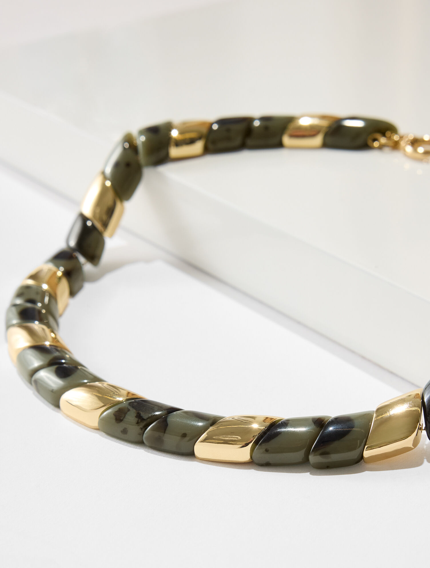 Olive Swirl Necklace