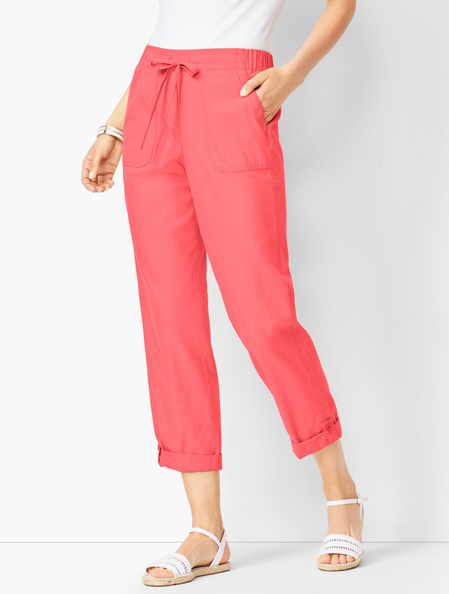 Drawstring Cuffed Pants