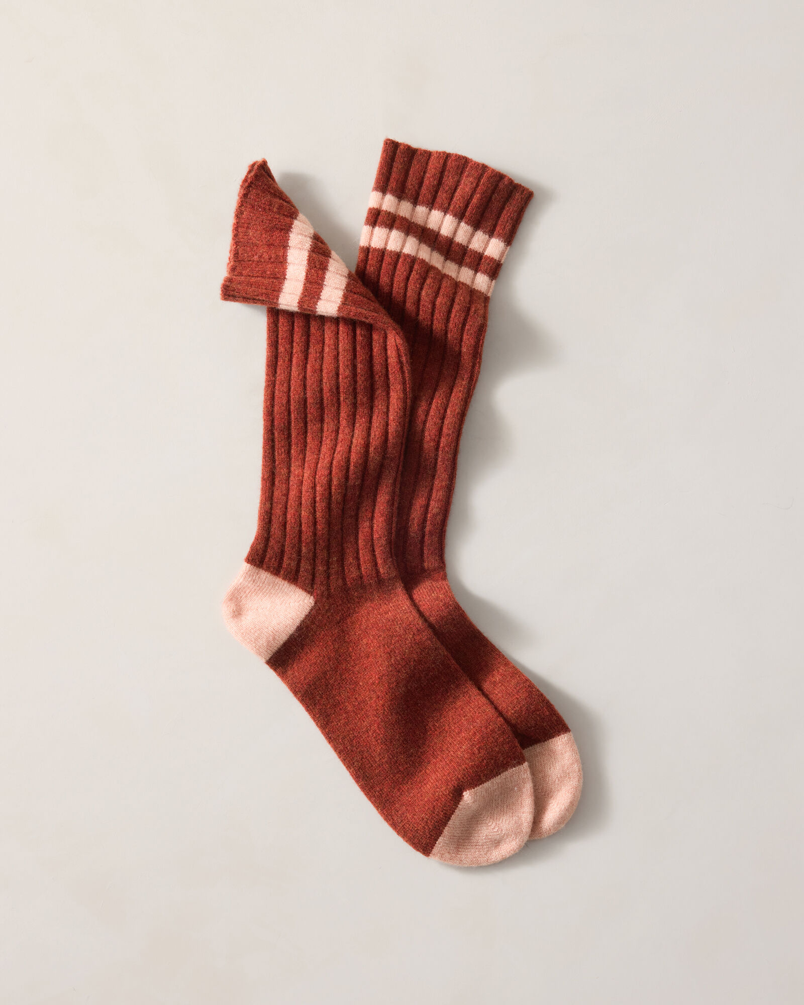 Cashmere Collegiate Stripe Socks