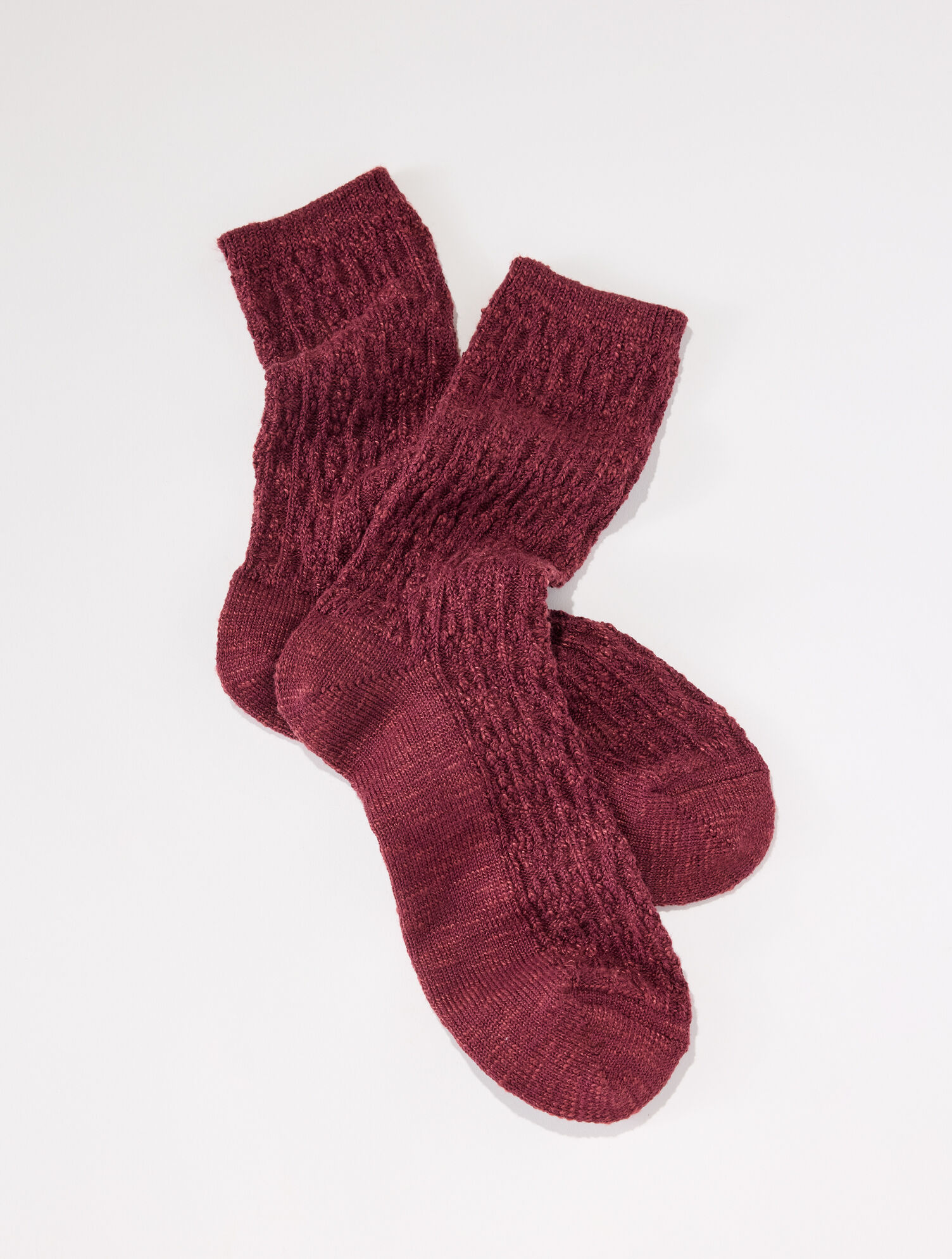 Cable Knit Short Boot Socks