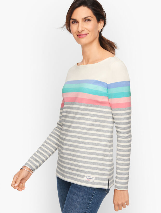 Hamilton Stripe Authentic Talbots Tee | Talbots