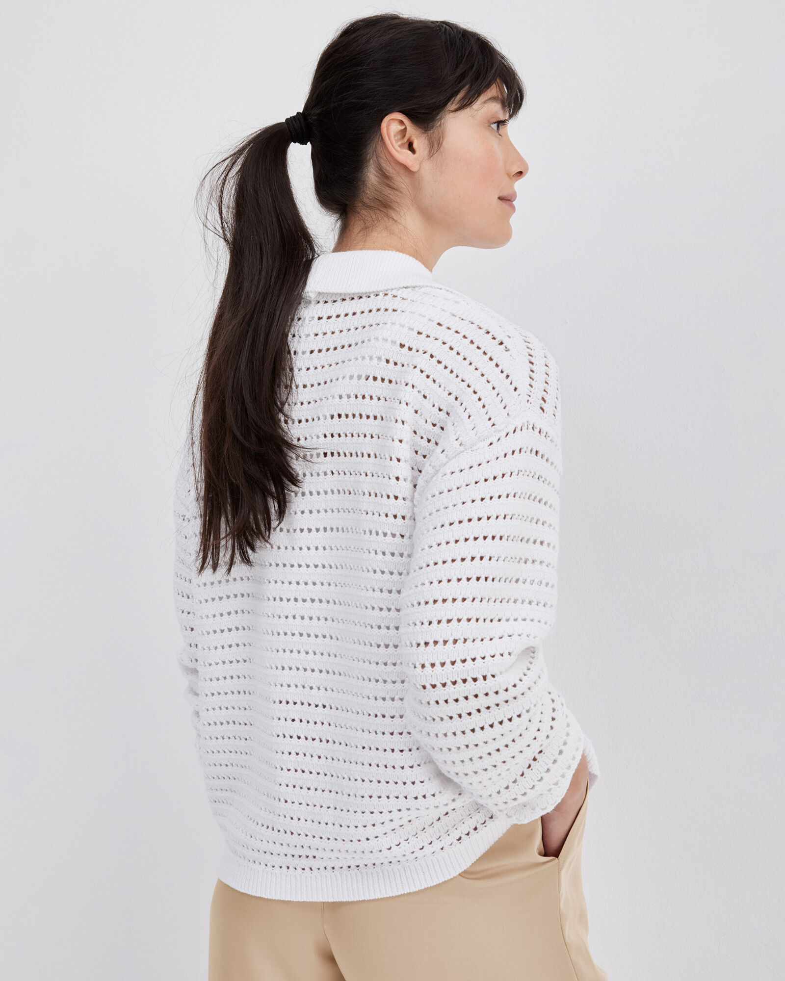 Organic Cotton Open Stitch Polo | Haven Well Within