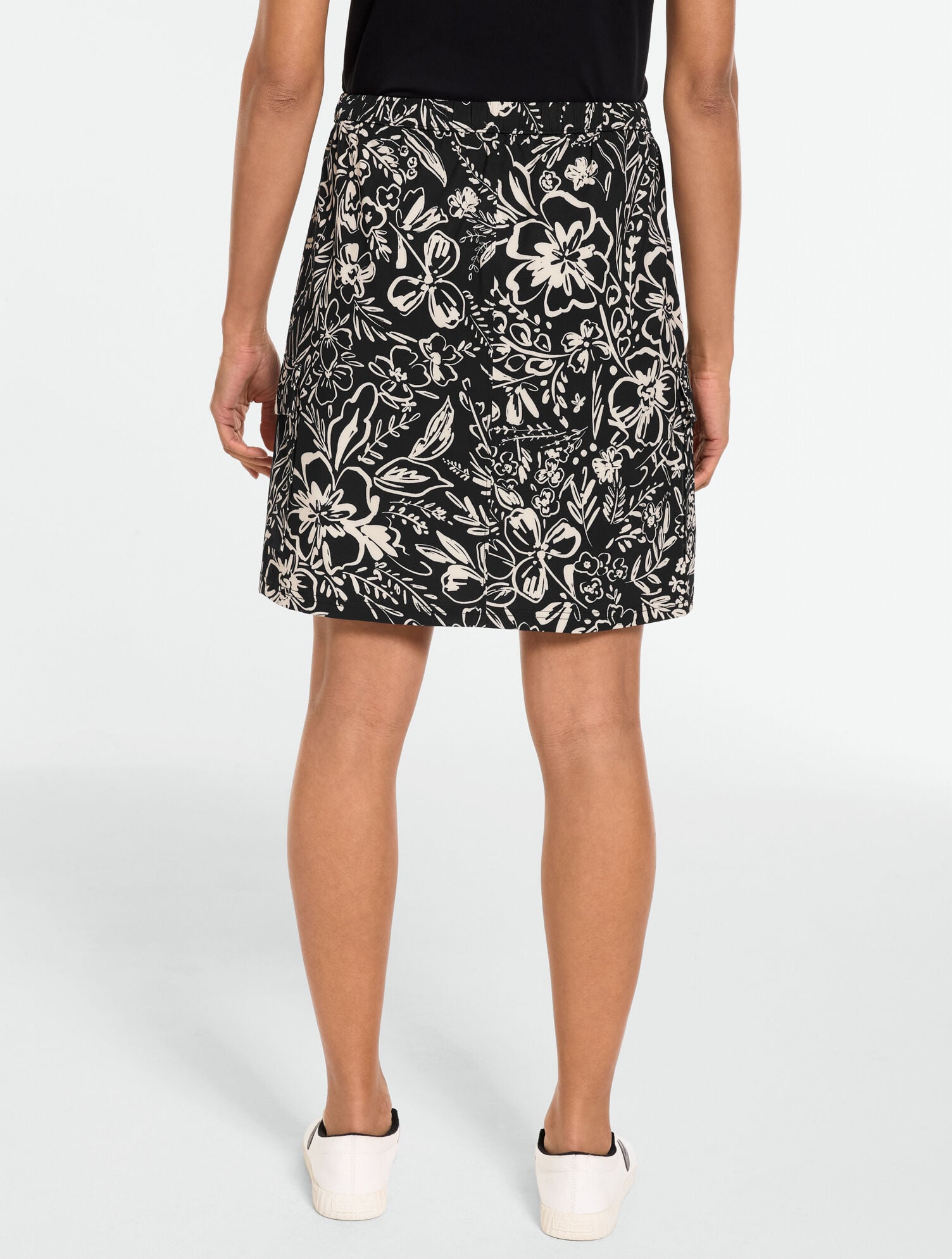Lightweight Woven Cargo Skort - Garden Floral