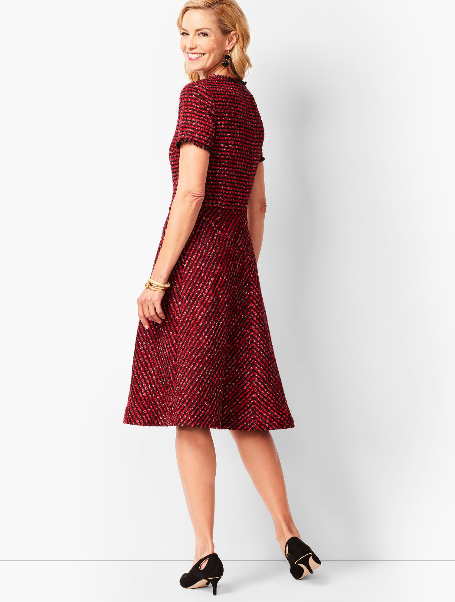Tweed Fit &amp; Flare Dress