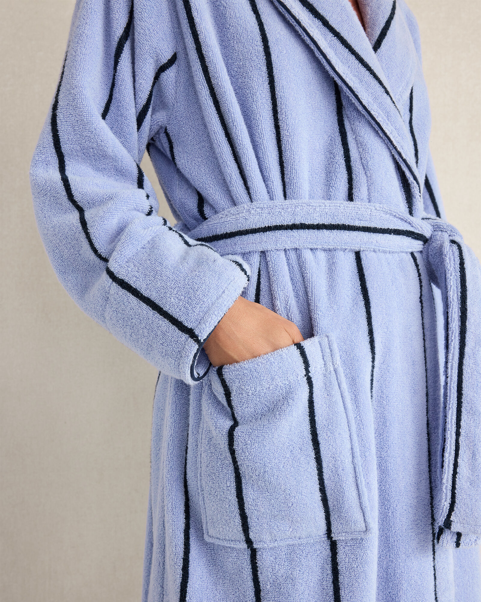 Terry Plush Robe Plush Terry Striped Robe | Haven Well Within