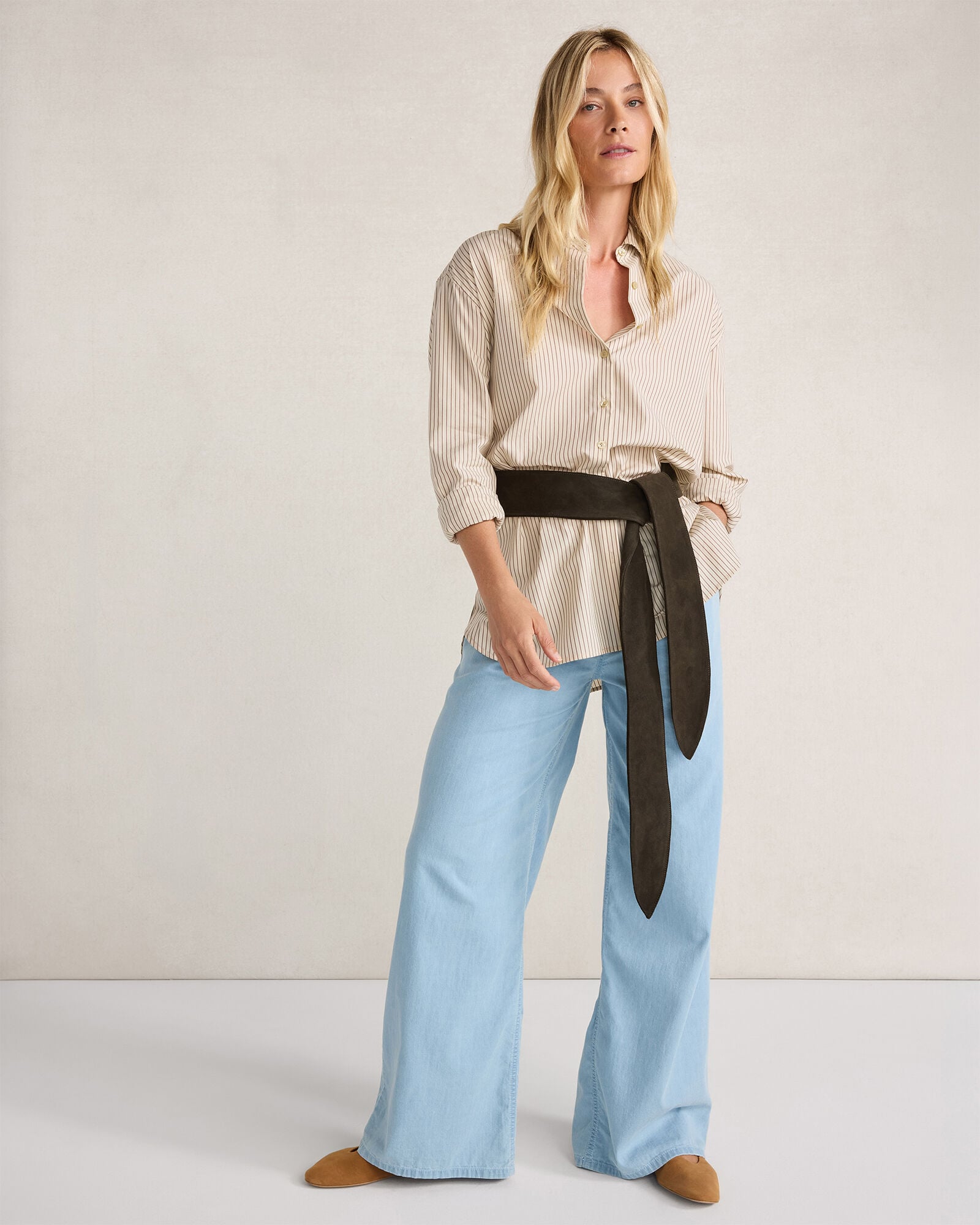 Italian Suede Tie Belt - thumbnail 5