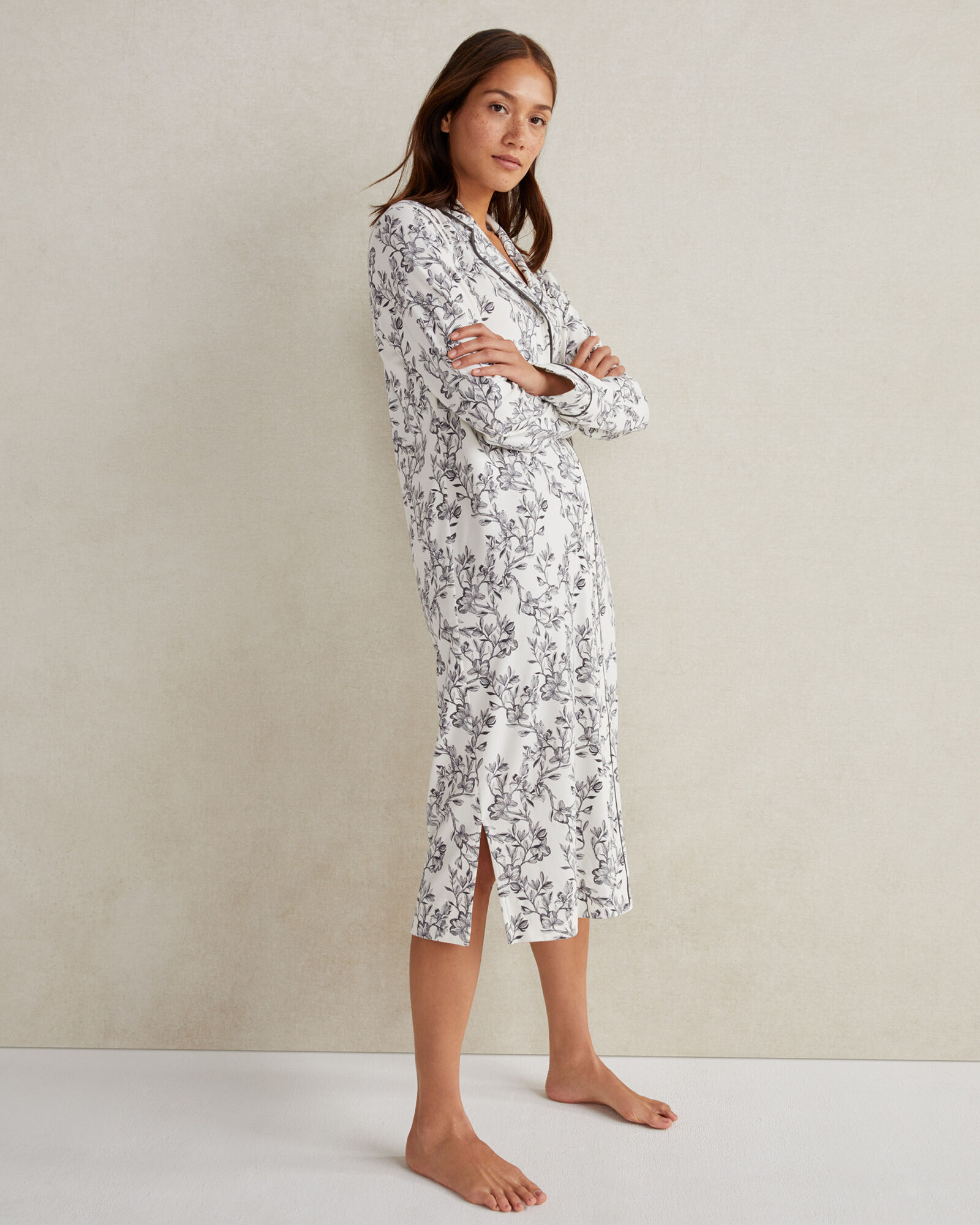 Organic Cotton Jersey Magnolia Sleep Shirt