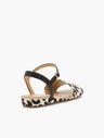 Daisy Micro-Wedge Sandals - Leopard