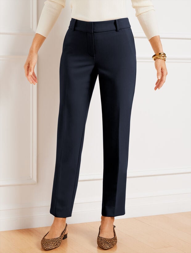 Talbots Hampshire Lightweight Double Cloth Straight Ankle Pant