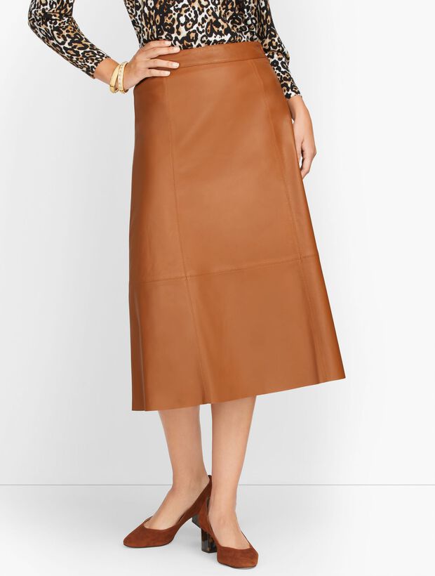 Leather Midi Skirt
