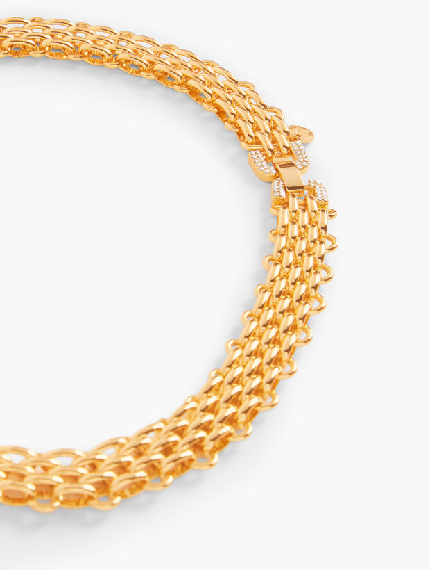 Watch Band Chain Statement Necklace