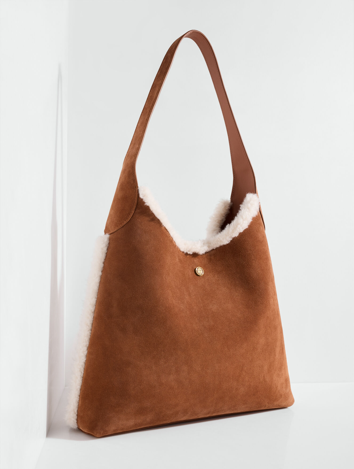 Hayden Suede Large Hobo Bag