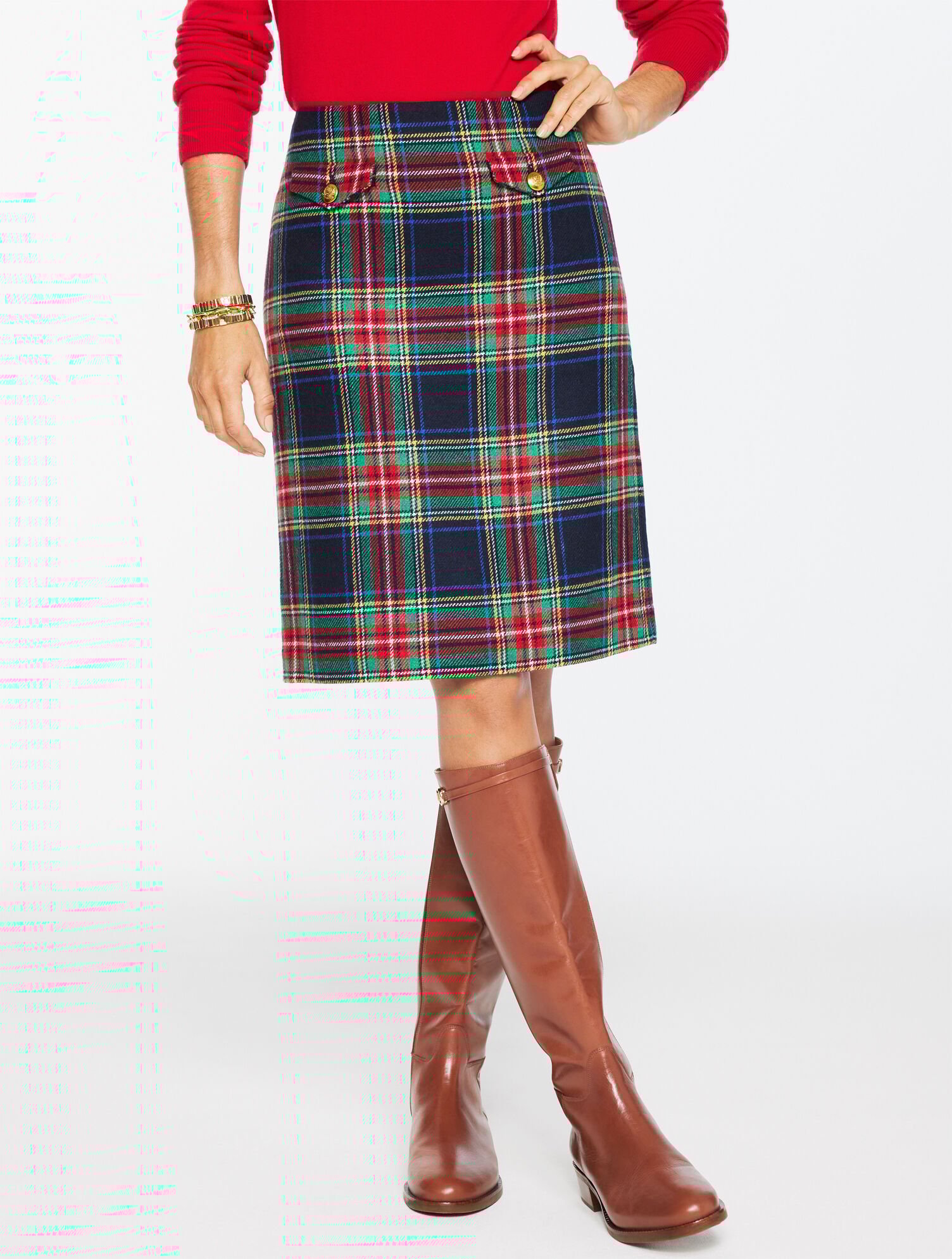 A-Line Skirt - Jolly Tartan