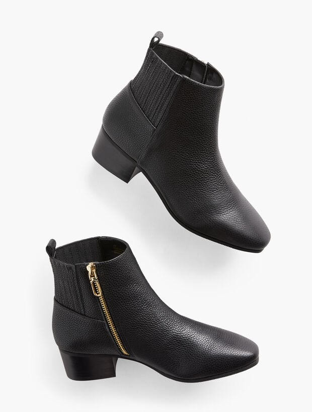 Dakota Leather Ankle Boot | Talbots