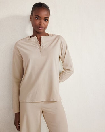 Organic Cotton Jersey Henley