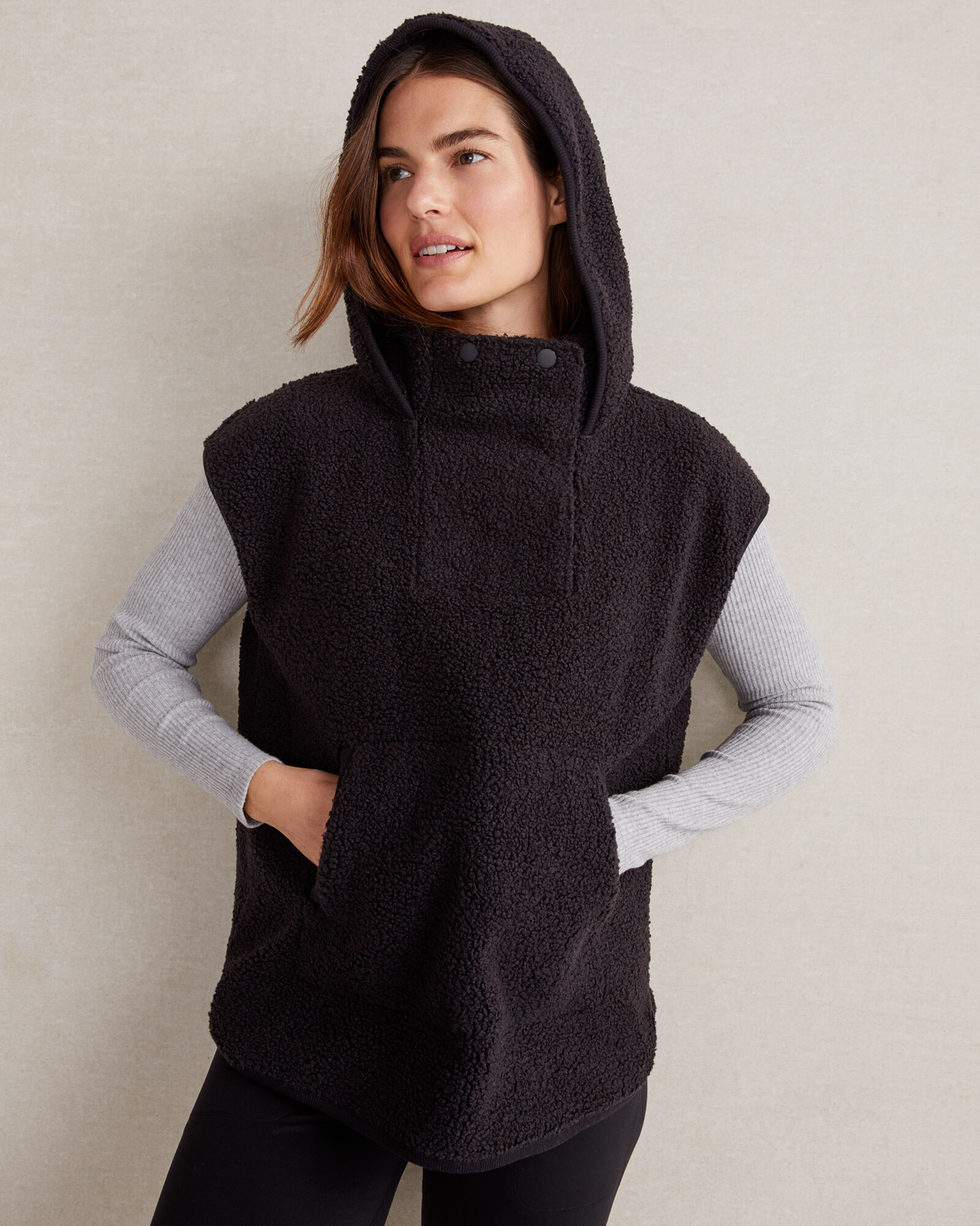 Sherpa Hooded Vest | Haven Well Within