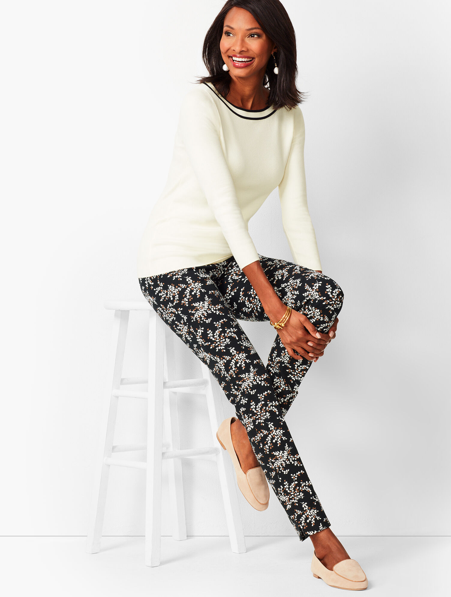 Classic Bateau-Neck Sweater - Tipped