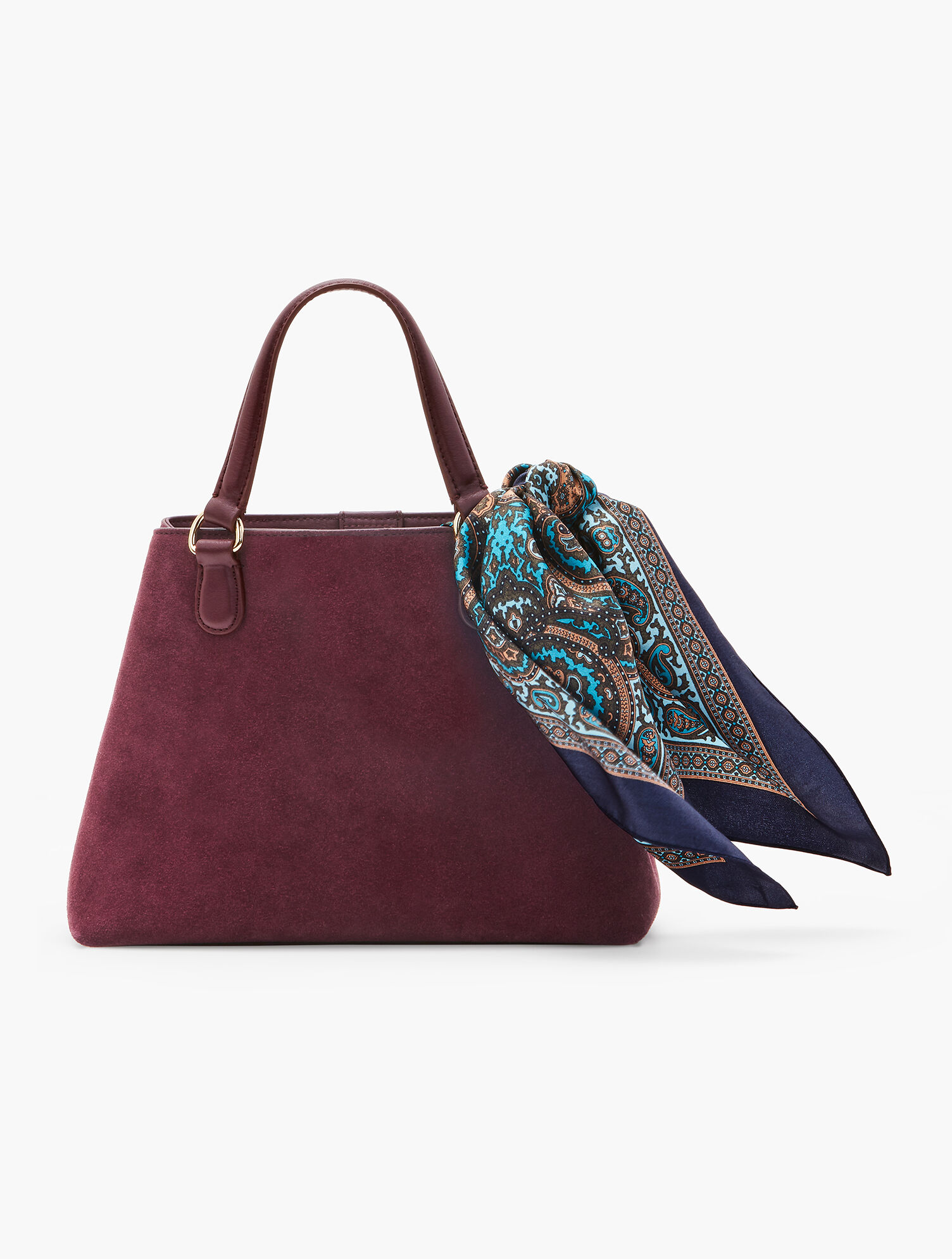Silk Square Paisley Scarf