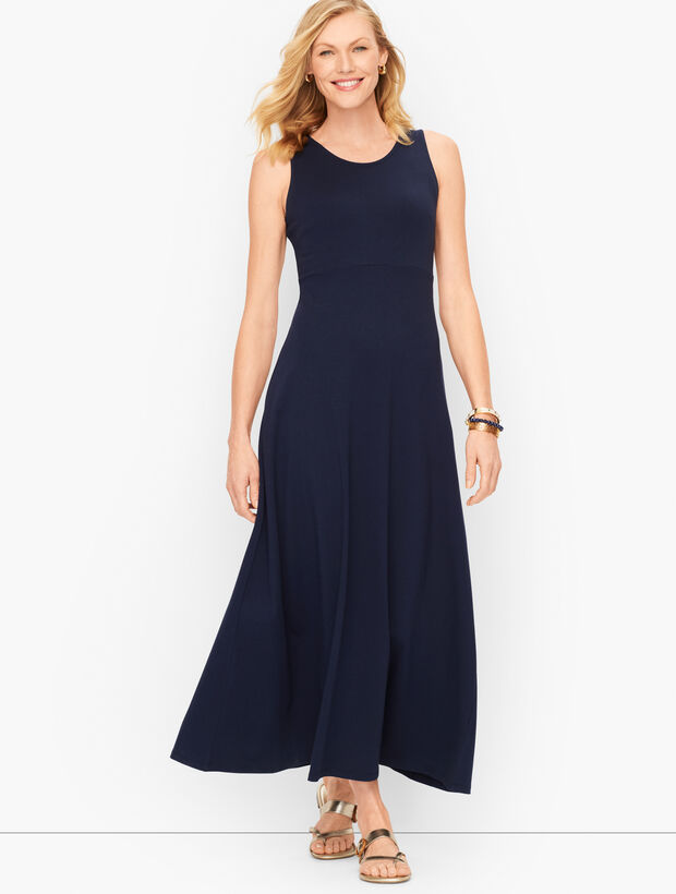 Twist Back Maxi Dress - Solid