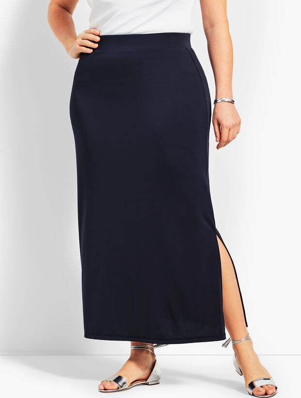 Woman Exclusive Knit Jersey Maxi Skirt