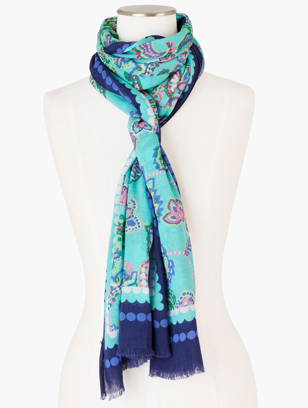Fanciful Paisley Oblong Scarf