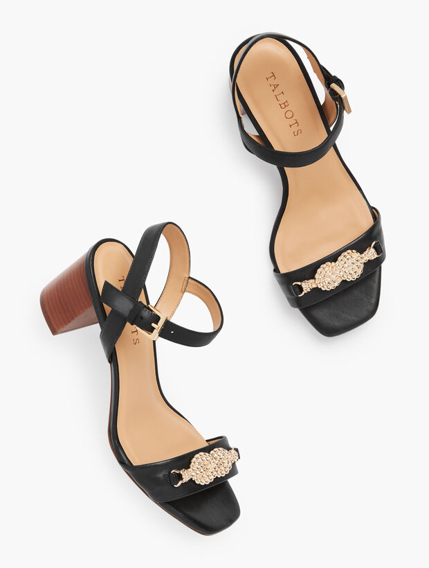 Sera Knot Nappa Leather Sandals | Talbots