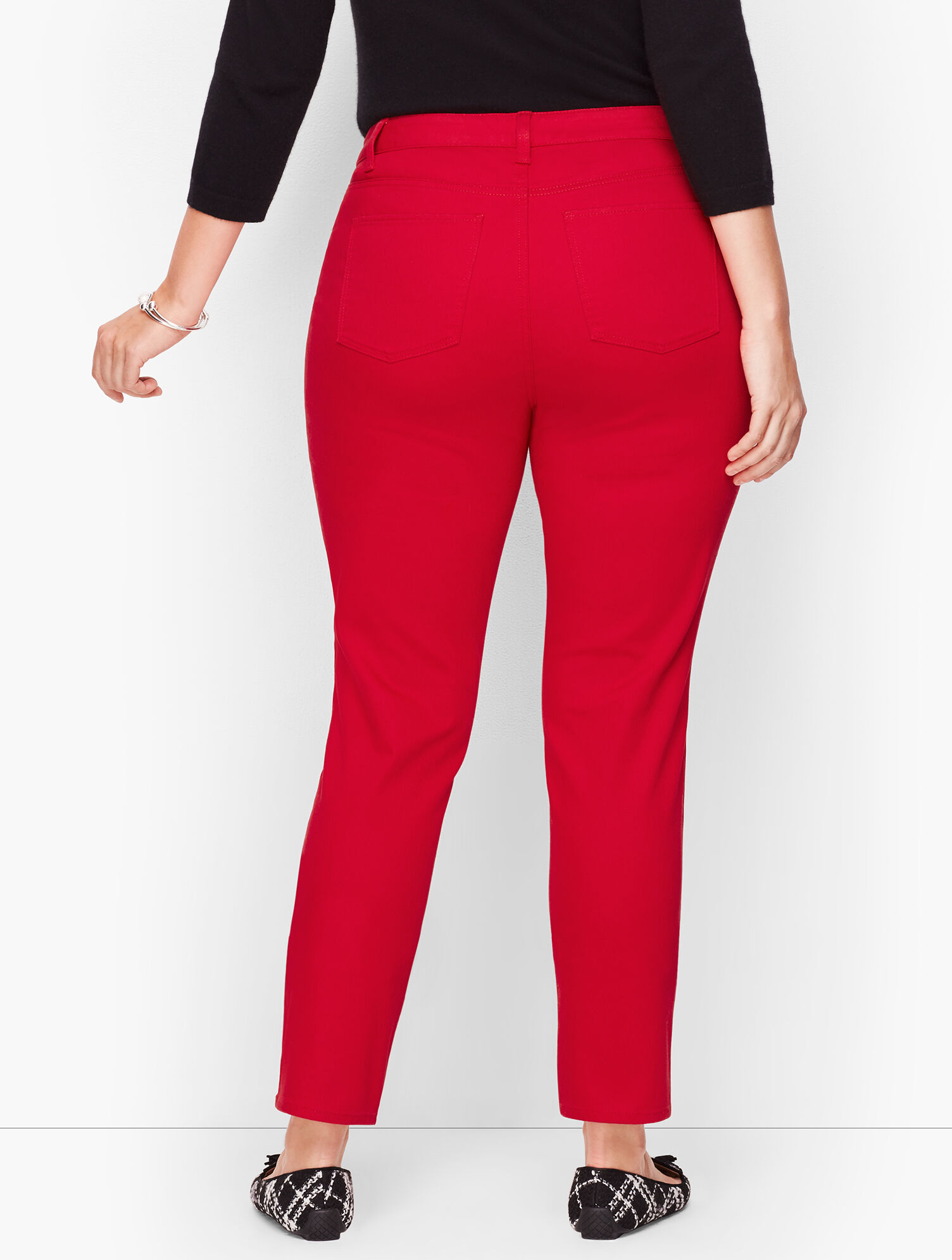 Slim Ankle Jeans - Classic Red