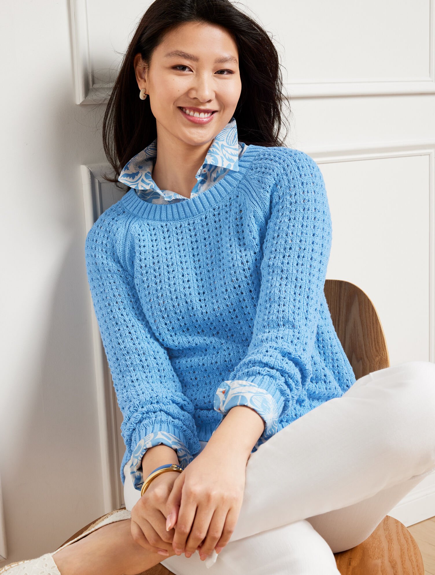 Pointelle Knit Talbots Pointelle Sweater TALBOTS Pointelle Sweater