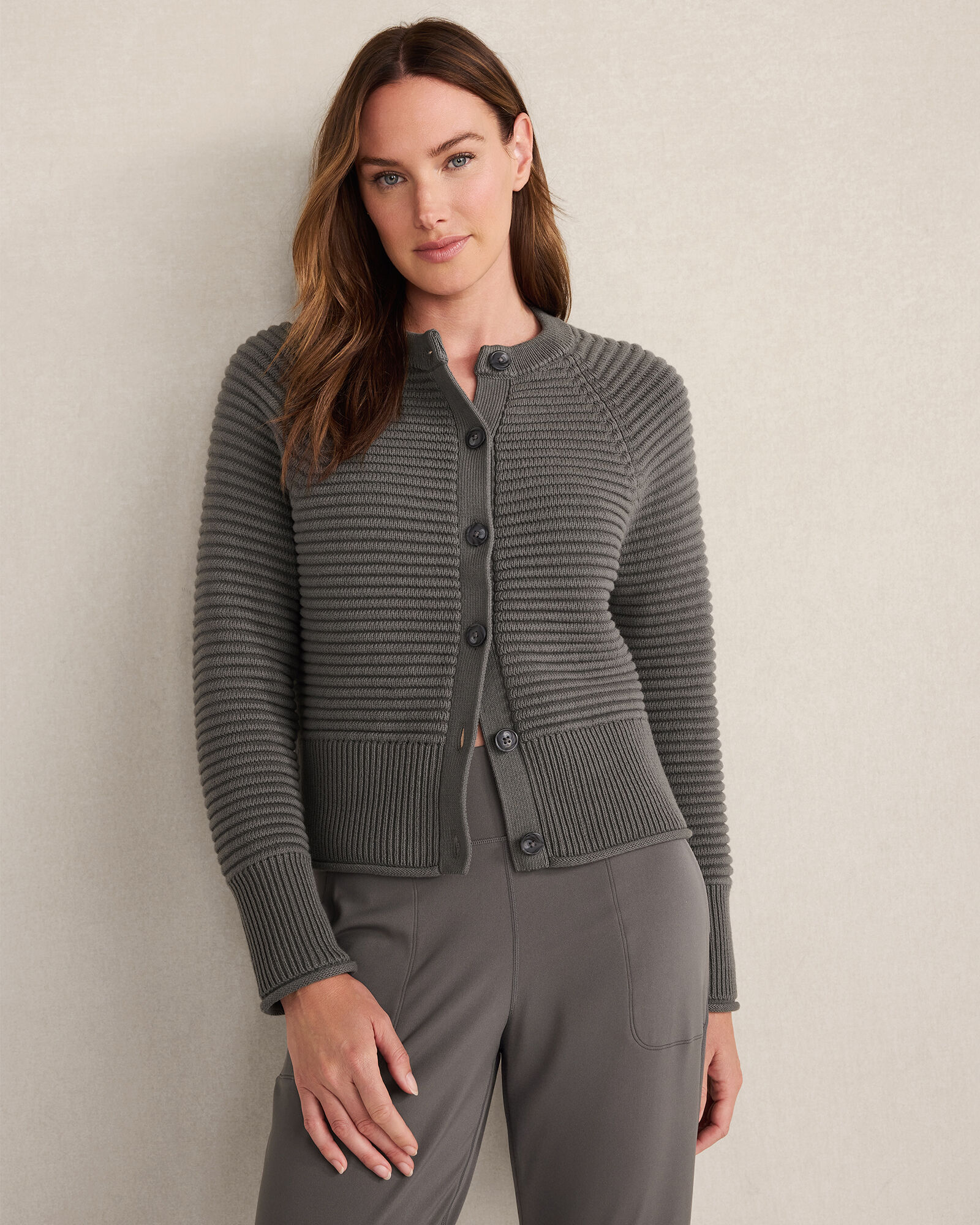 Organic Cotton Horizontal Stitch Cardigan | Haven Well Within