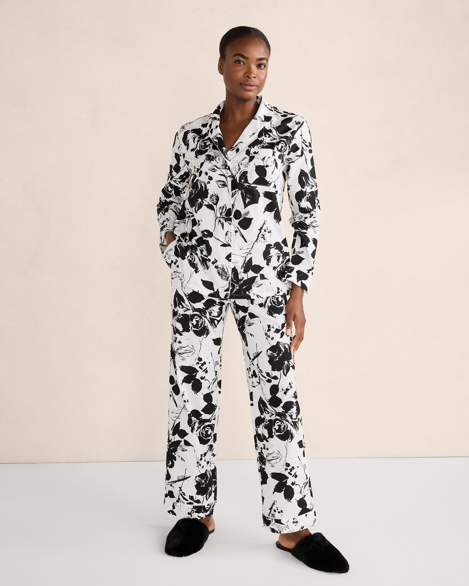 Cotton Pyjama Next Black Floral Pyjamas Buy Nidra Garden Black