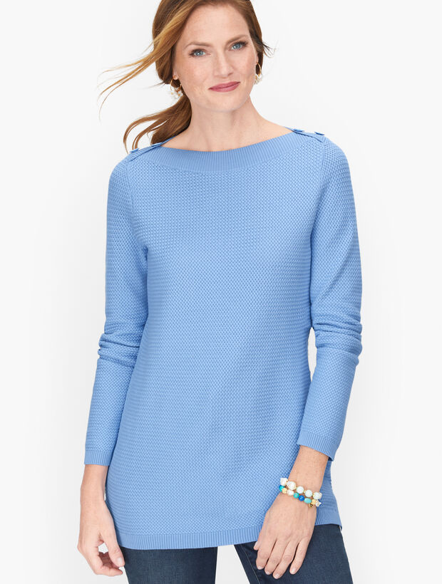 Basket Weave Sweater - Solid