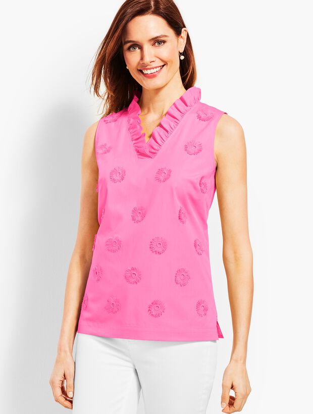 Ruffle-Neck Top