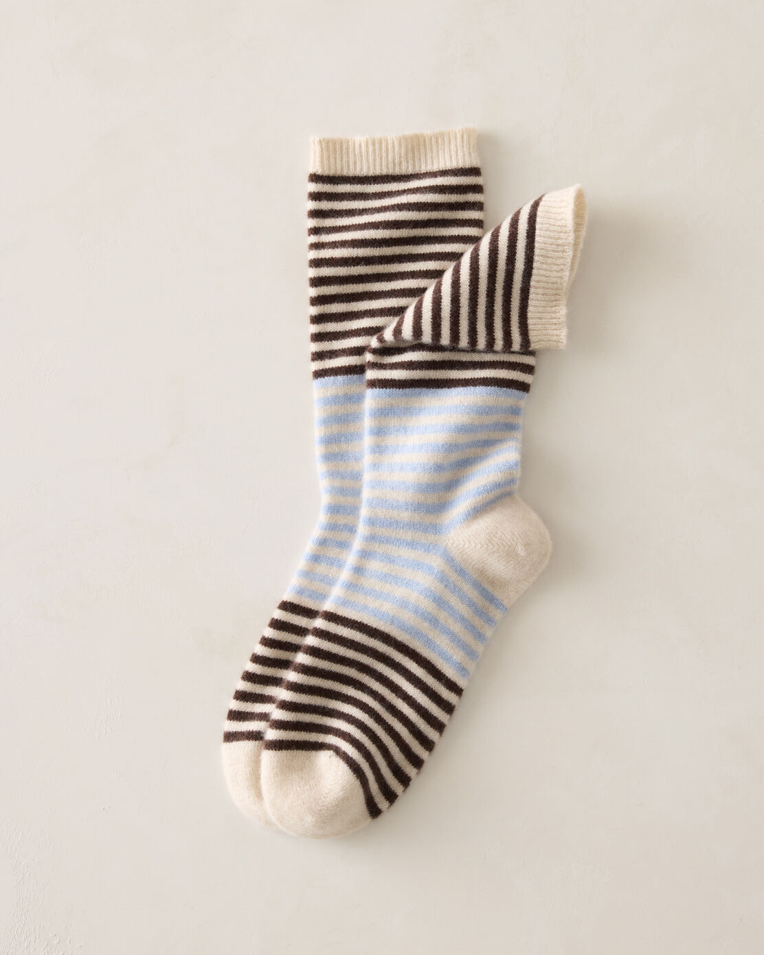 Cashmere Colorblock Stripe Socks
