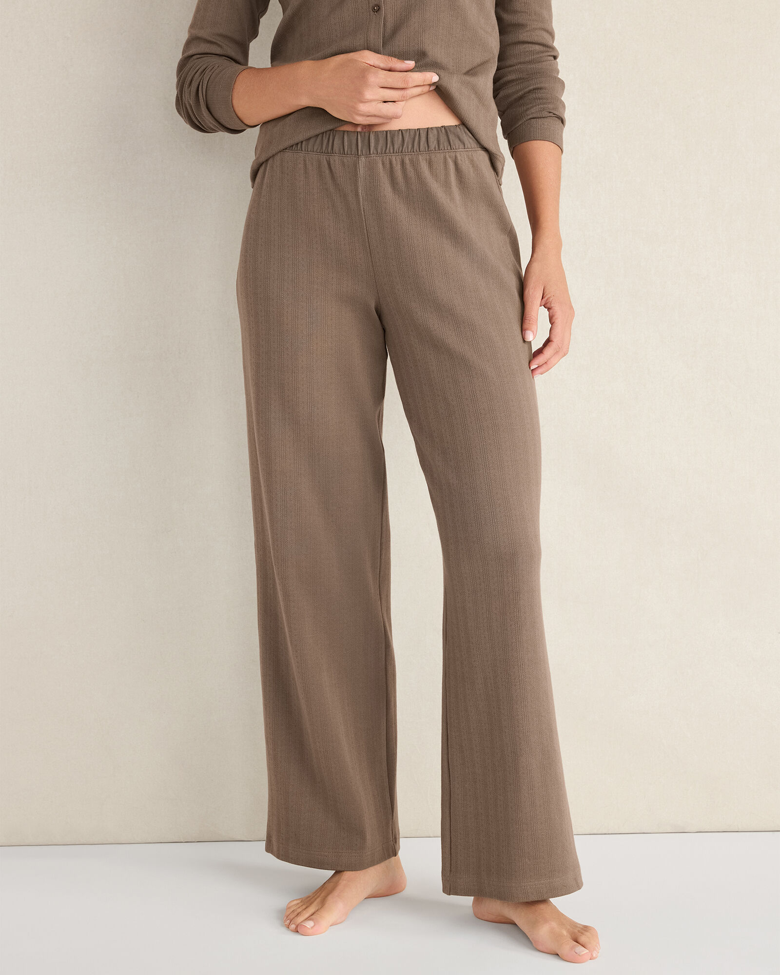 Organic Cotton Pointelle Pants