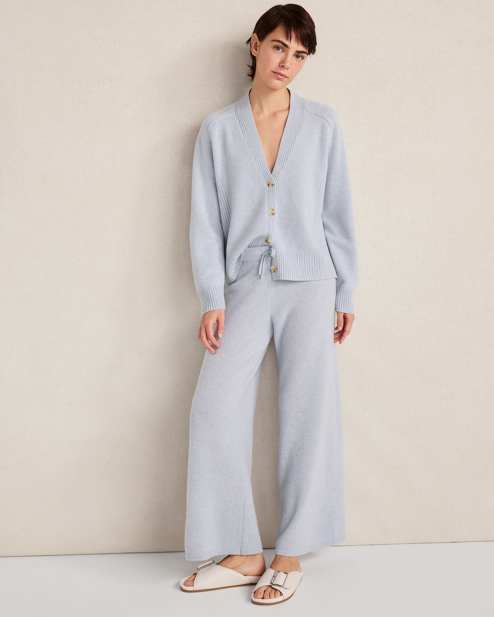 Cashmere Saddle Shoulder Cardigan