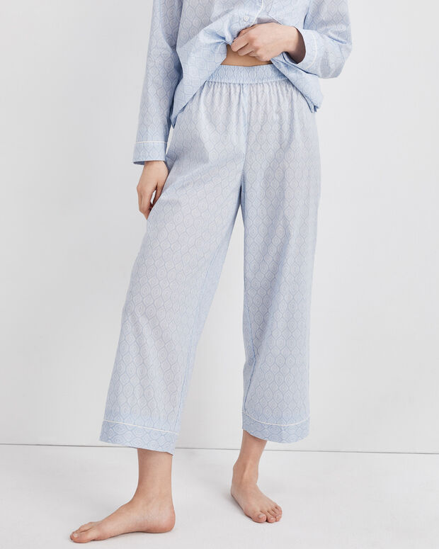 Lightweight Organic Cotton Poplin Pajama Pants