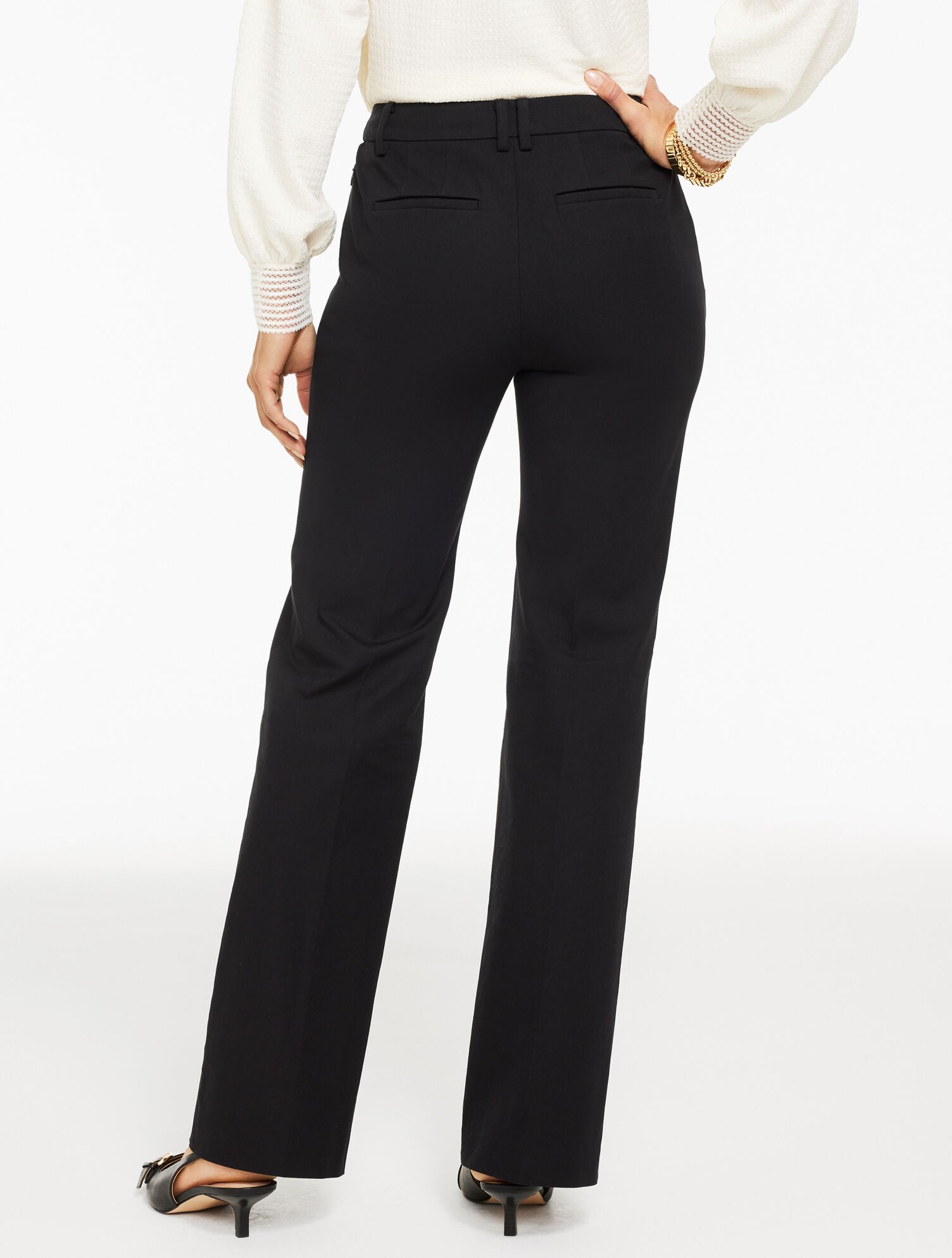 black bootcut dress pants women Bonnie 03Low Bootcut Suit Pants