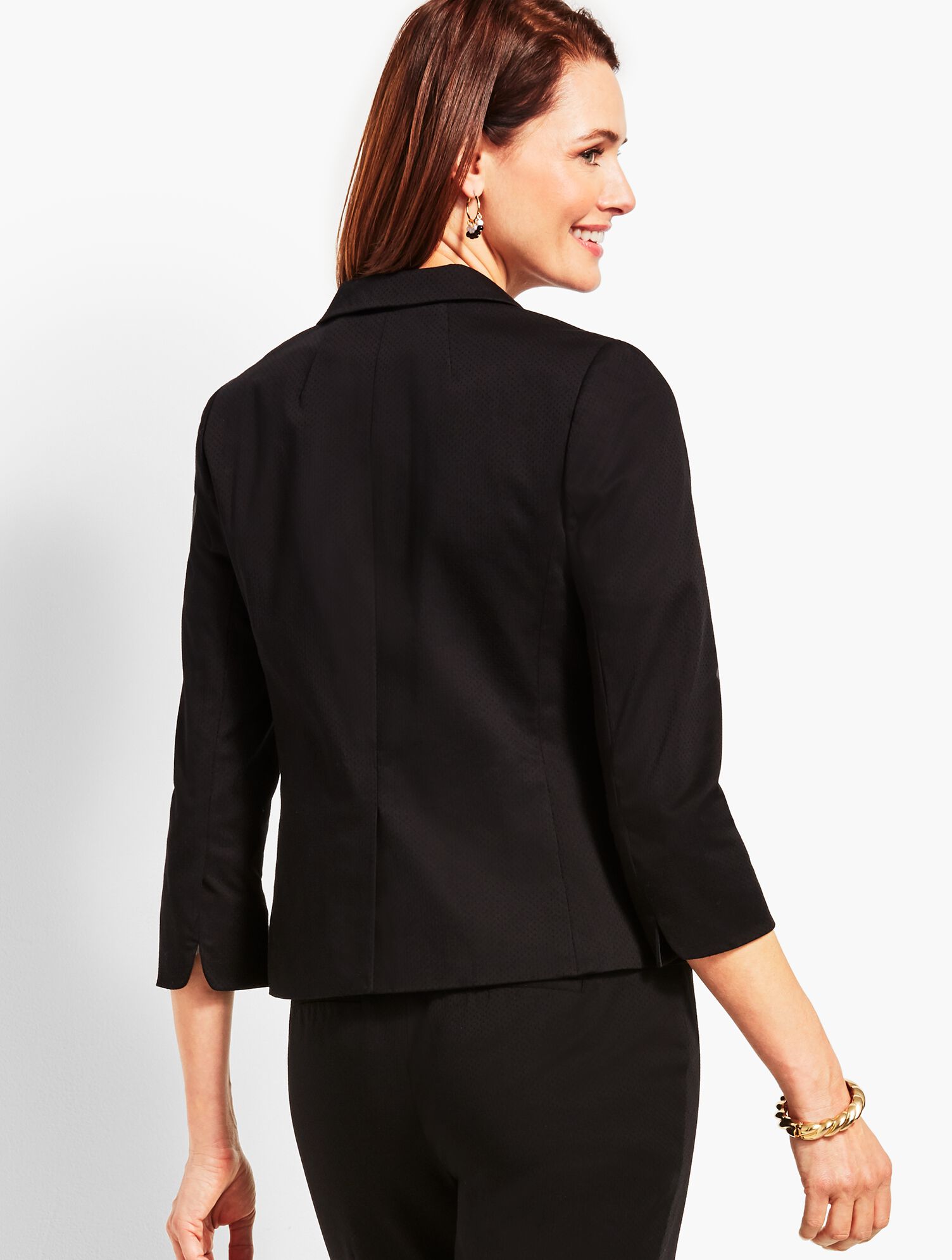 Textured Sateen Blazer