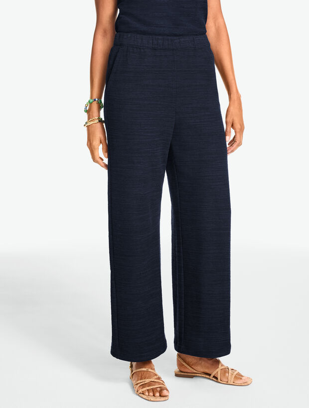 Straight Leg Jacquard Pants