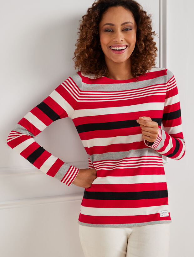 Authentic Talbots Tee - Aerial Stripe | Talbots