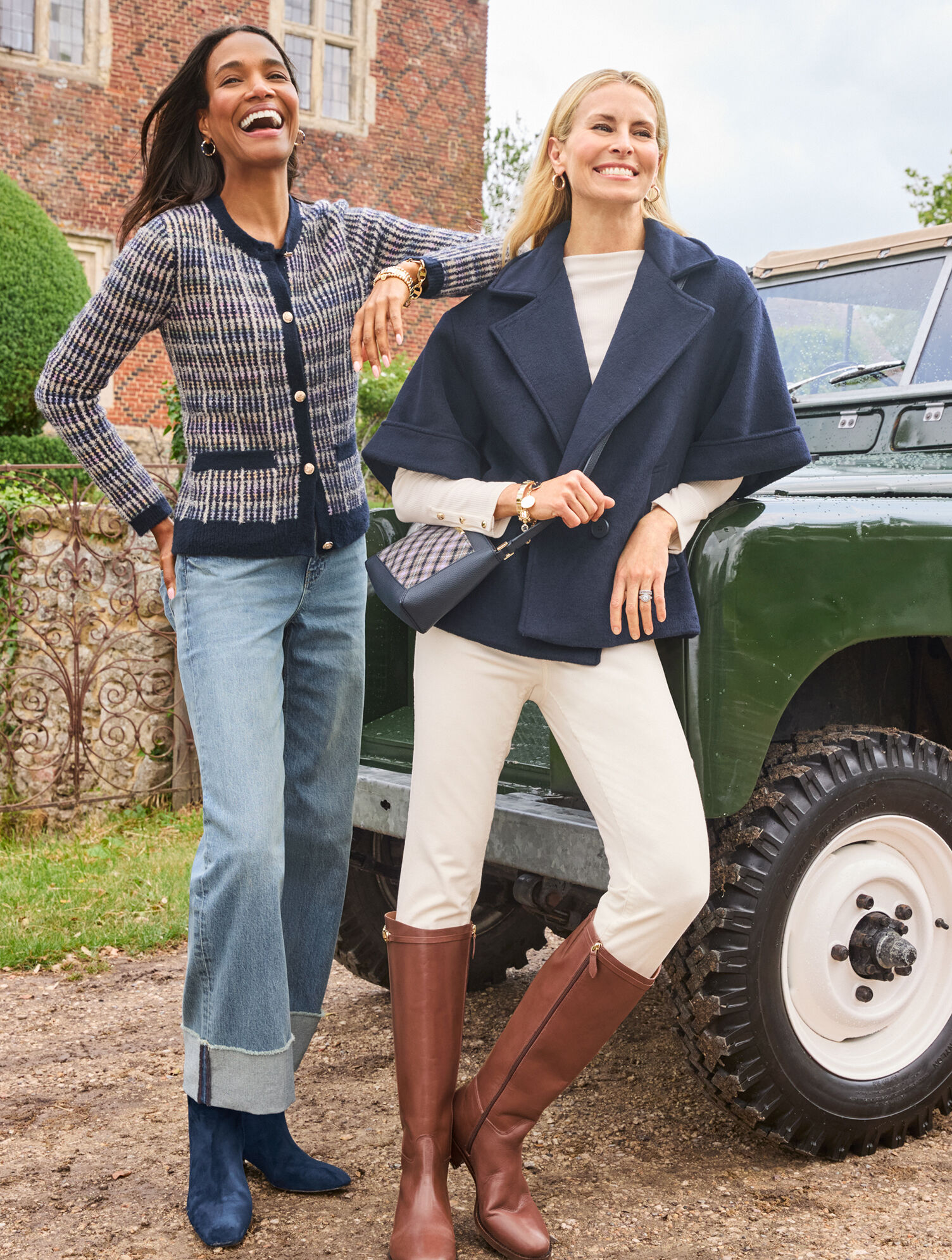 Sparkle Tweed Crewneck Cardigan 