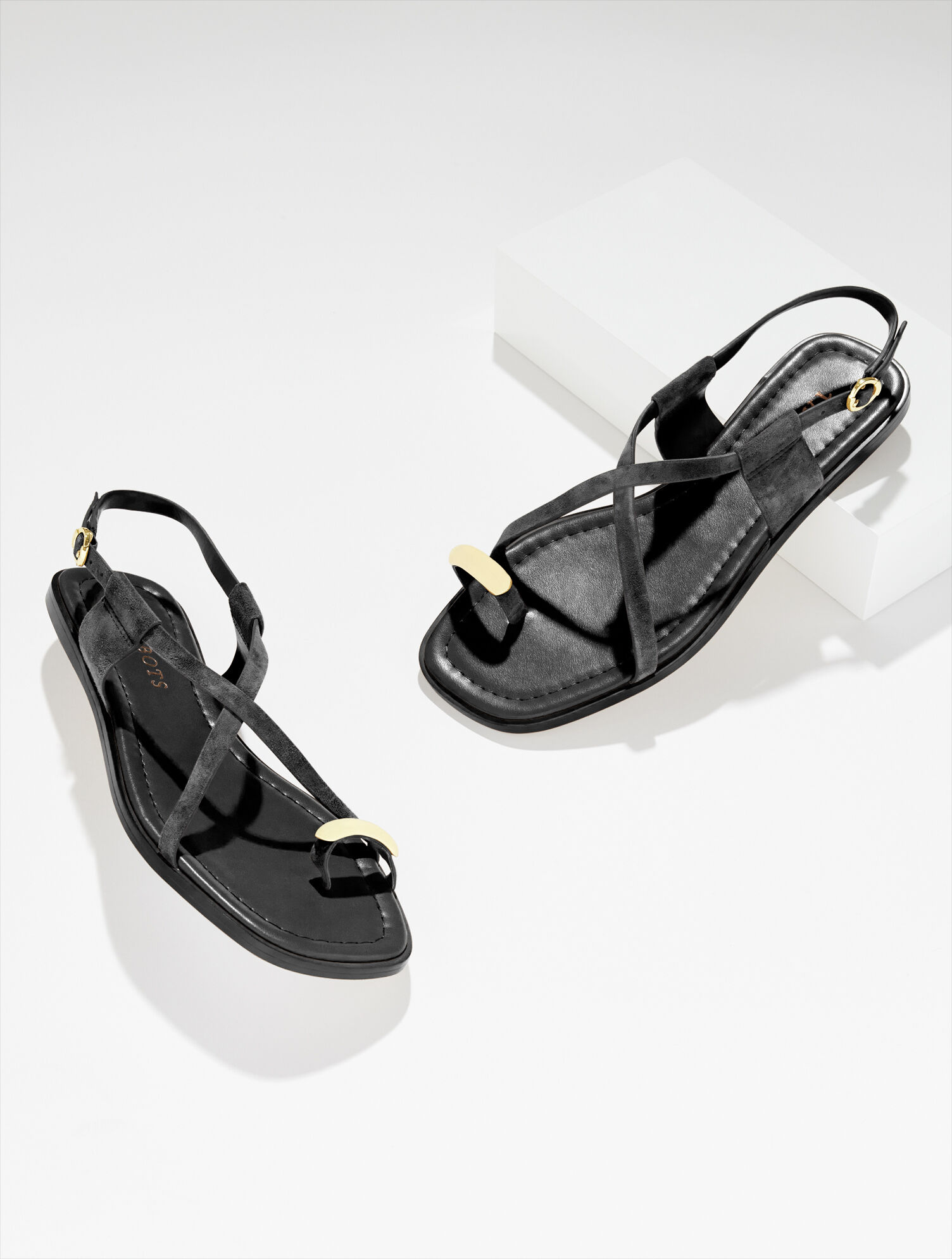 Gena Ring Suede Sandal