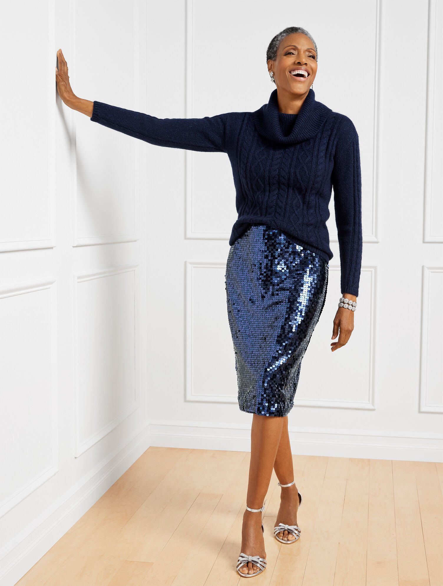 Paillettes Pencil Skirt | Talbots