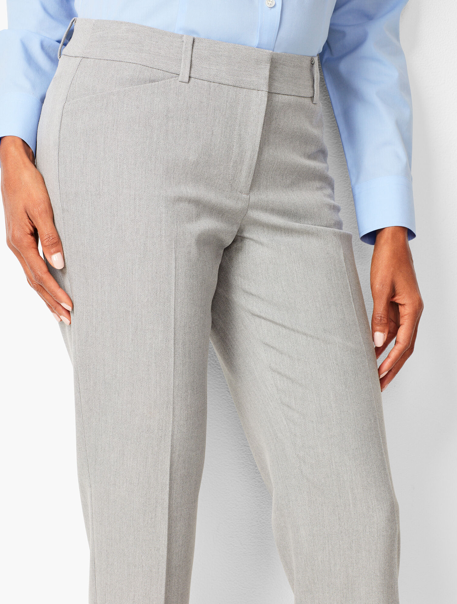 Talbots Hampshire Ankle Pants -  Diamond Grey Chambray