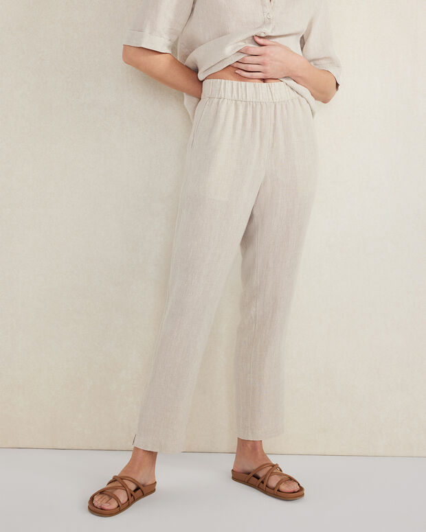 Linen Tapered Pants