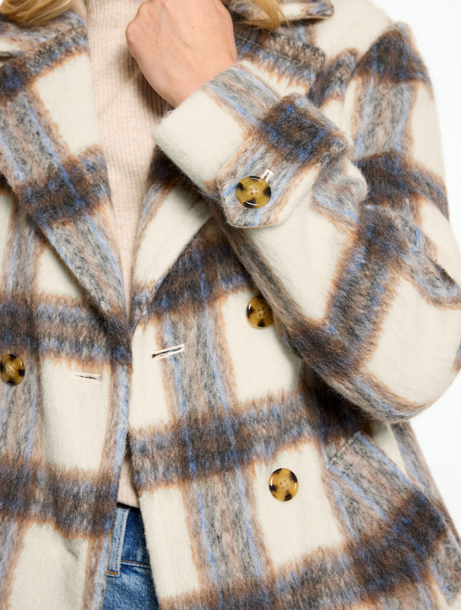 Chateau Plaid Brushed Jacket - thumbnail 4