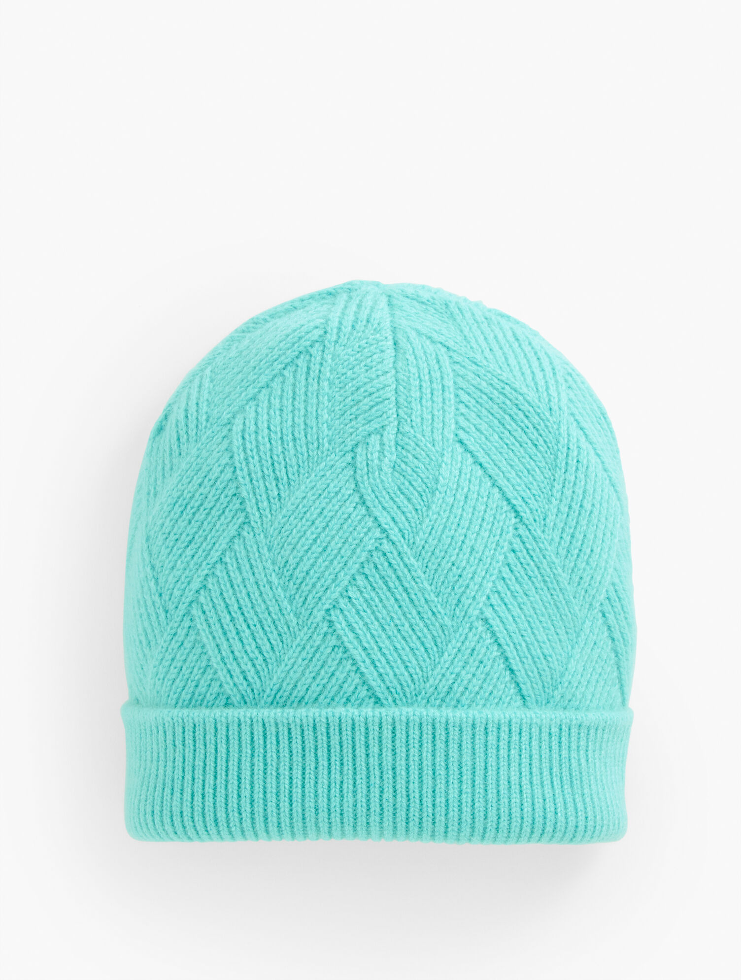 Basketweave Cashmere Knit Beanie