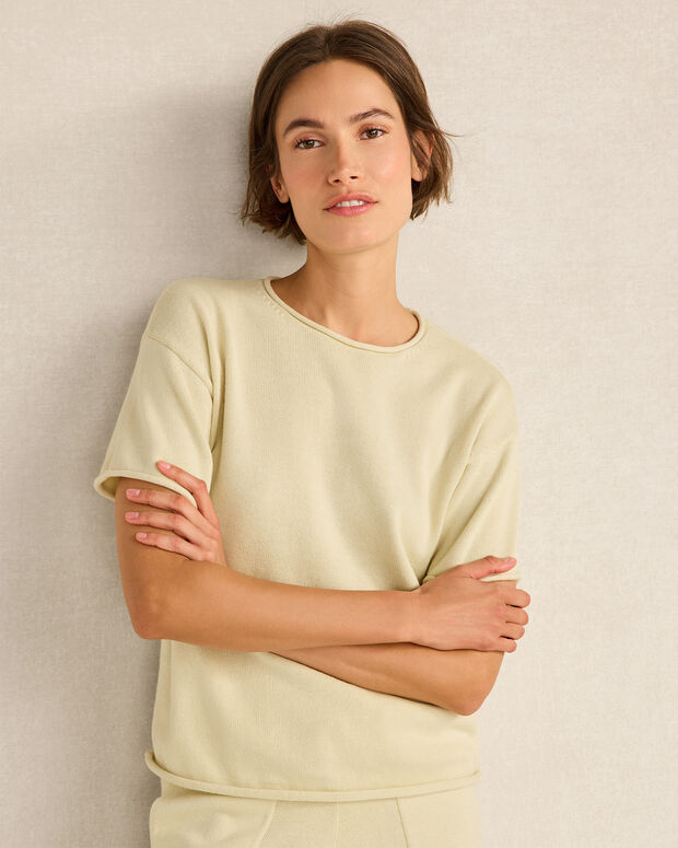 Cotton Knit Sweater Tee