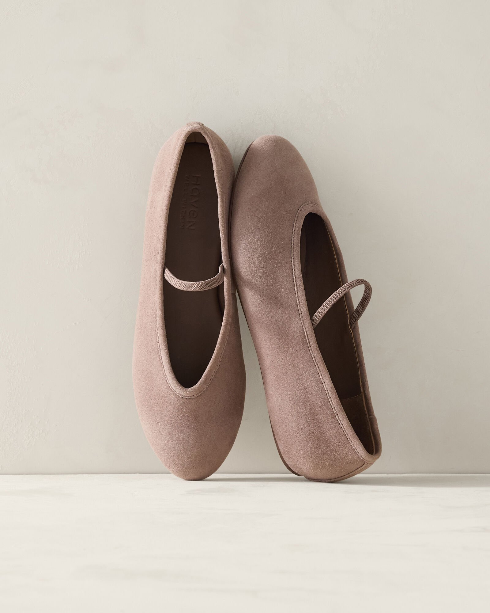 Suede Mary Jane Ballet Flats - image 1