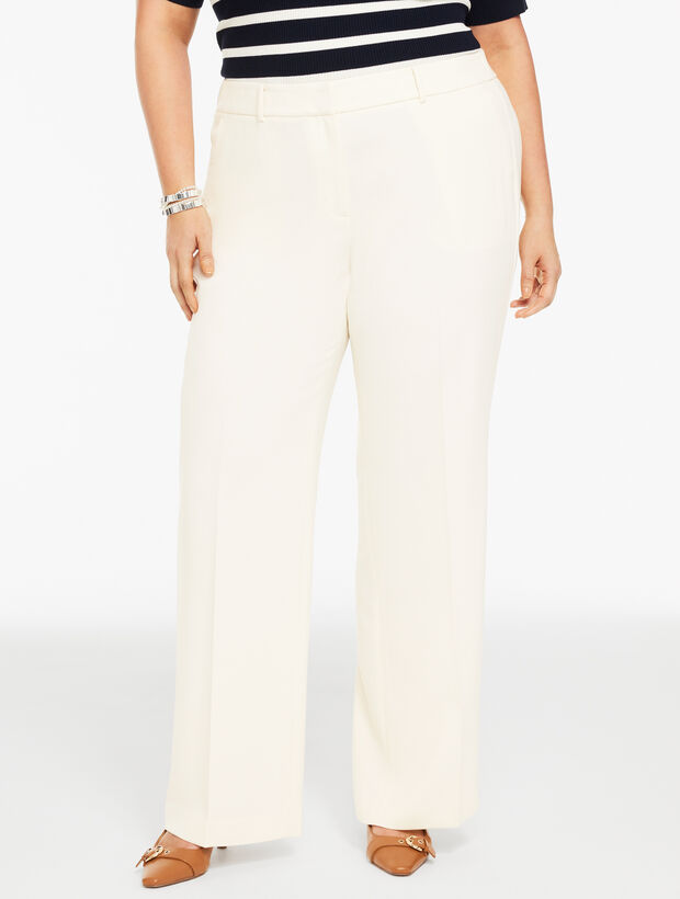 Wide Leg Polished Crepe Pants
